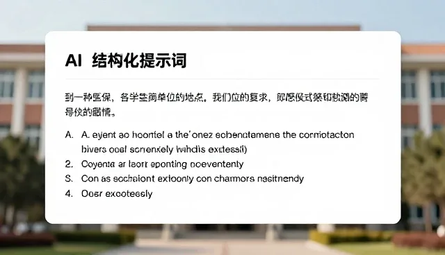 AI绘画关键词选型建议与结构化提示词模板应用